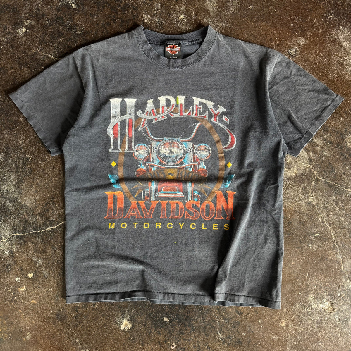 90’s Harley Davidson Sun Faded Bike Tee (L)