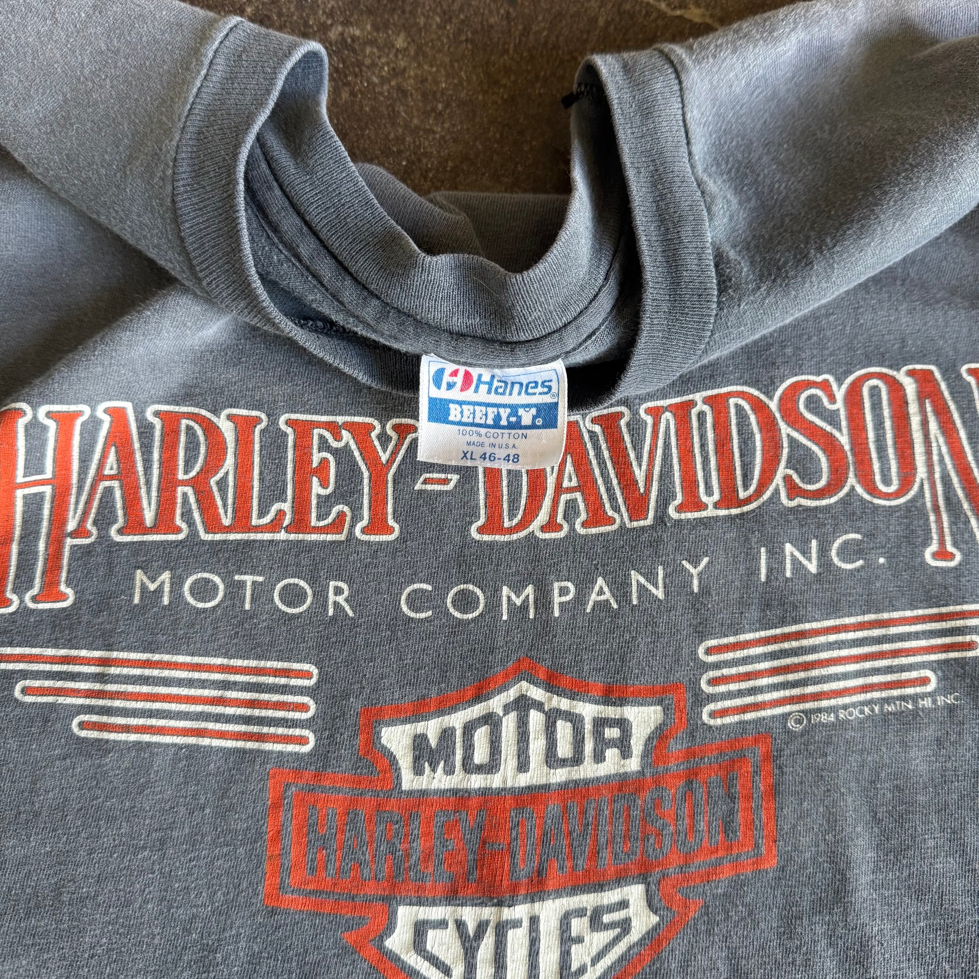 80’s Sun Faded Harley Motor City Tee (XL)