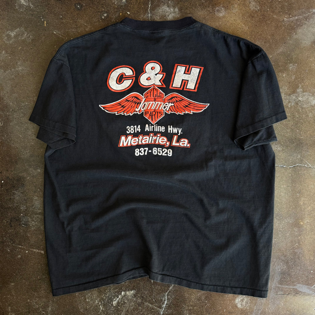 80’s 3D Emblem Eagle Cycle Jammer Tee (XL)