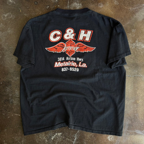 80’s 3D Emblem Eagle Cycle Jammer Tee (XL)