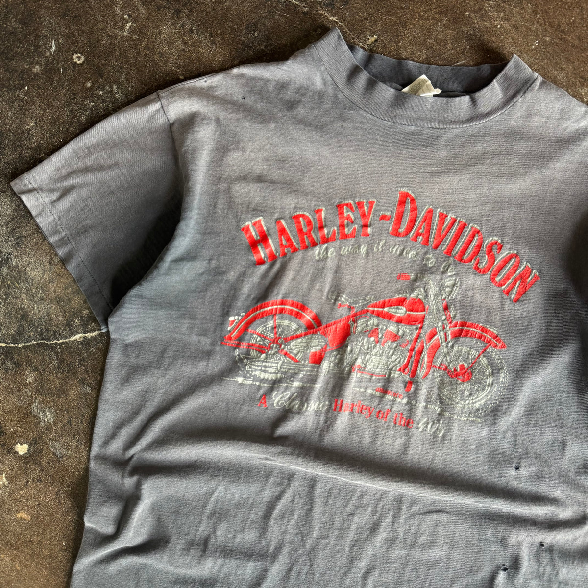80’s Harley Cycle Recycle Sun Faded Tee (XL)