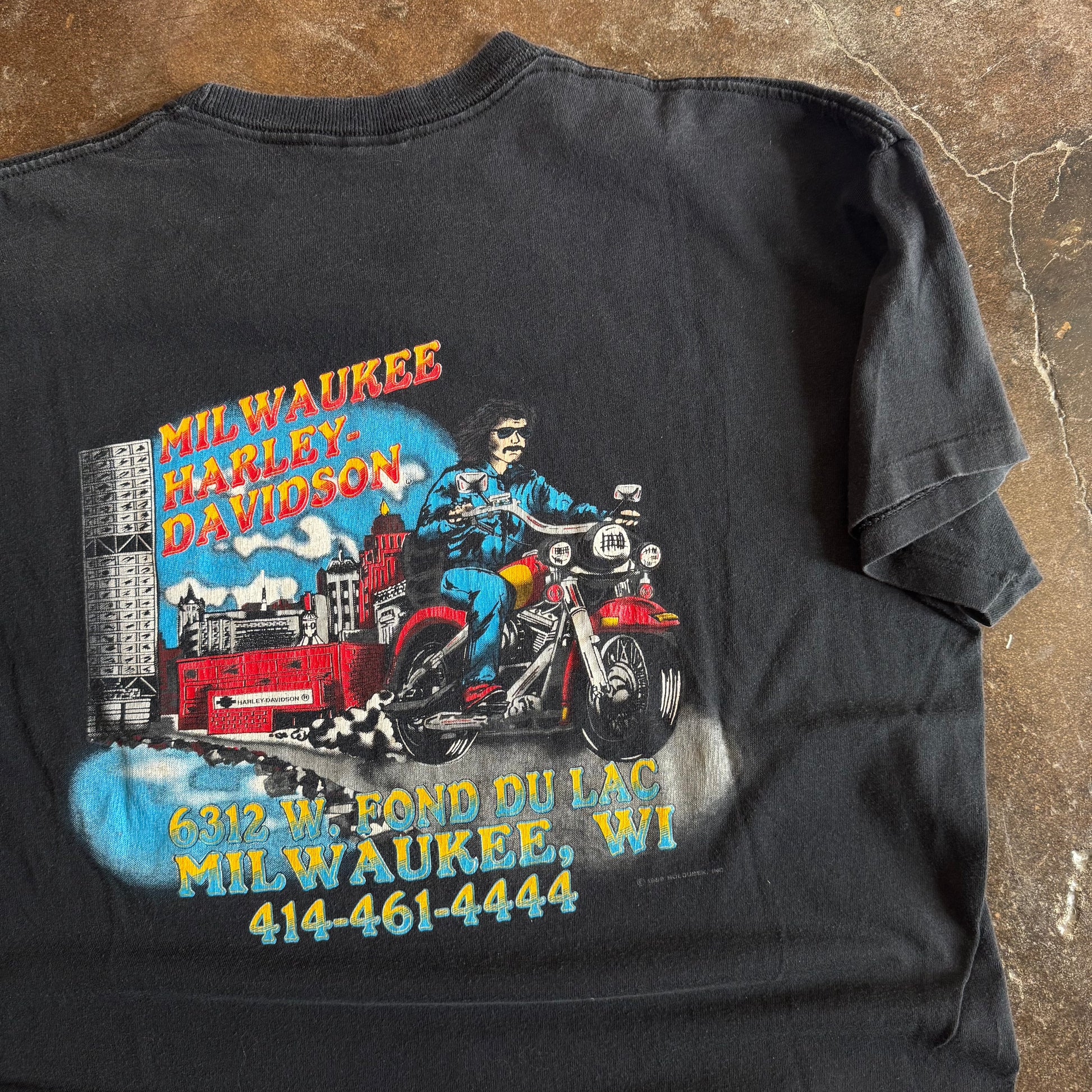 90’s Flaming Eagle Milwaukee Harley Tee (XL)