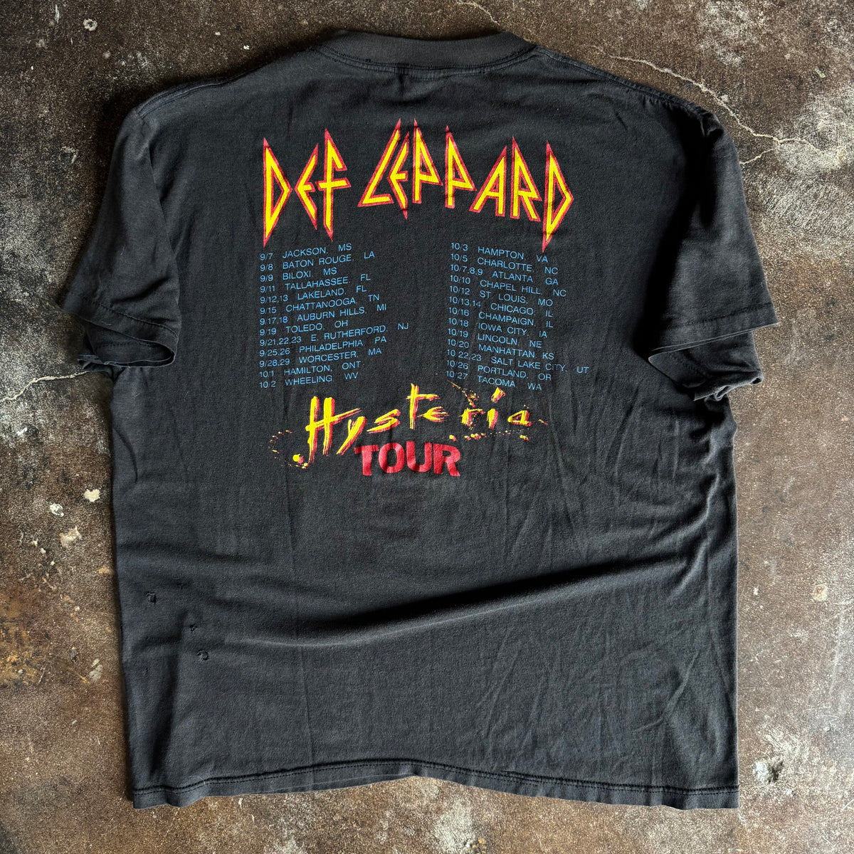 80’s Def Leppard Hysteria Tour Tee (L)