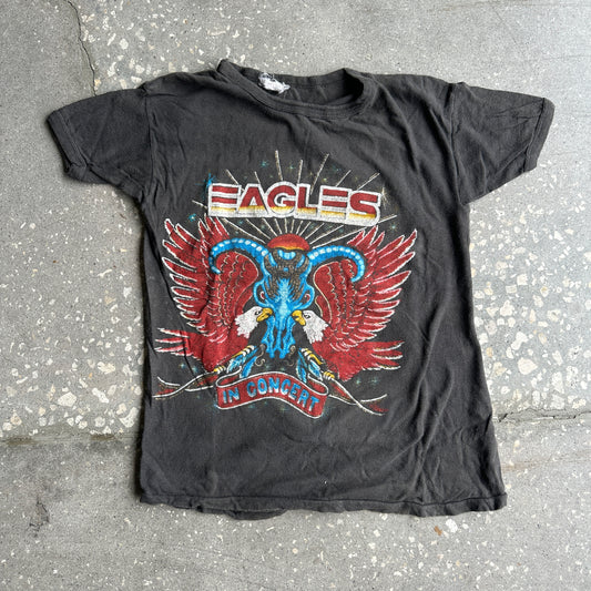 80s Eagles Band Tour Tee Parking Lot Boot Jimmy Buffet (Minimal-Wear)