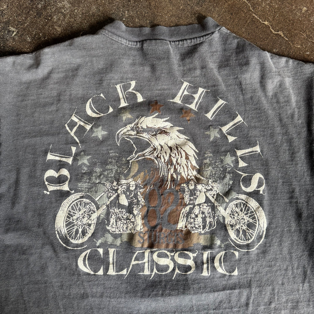 80’s Harley Panhead Sun Faded Black Hills Tee (XL)