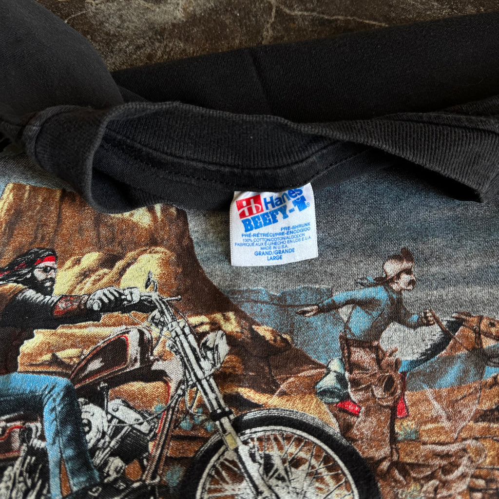 90’s David Mann Ghostrider Biker Art Tee (L)