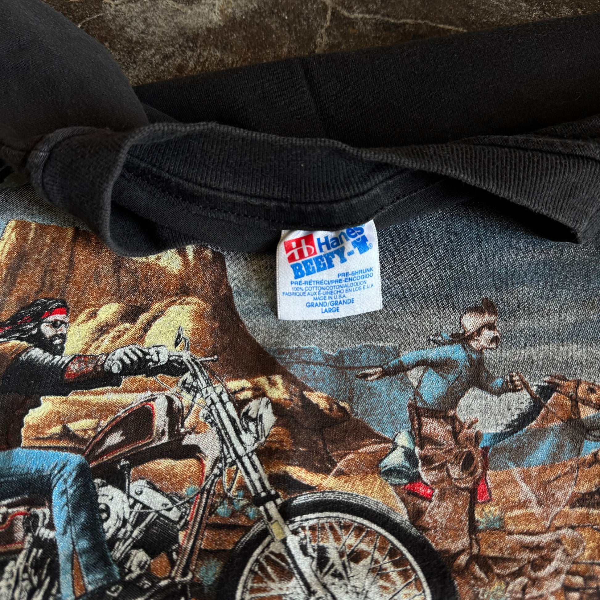 90’s David Mann Ghostrider Biker Art Tee (L)