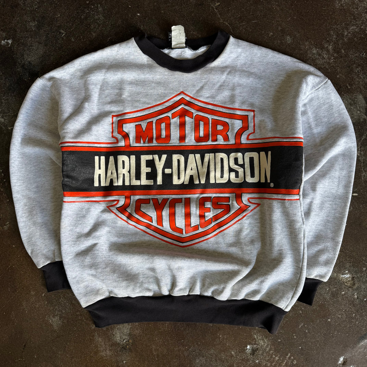 80’s Harley Davidson Big Emblem Sweatshirt (XL)