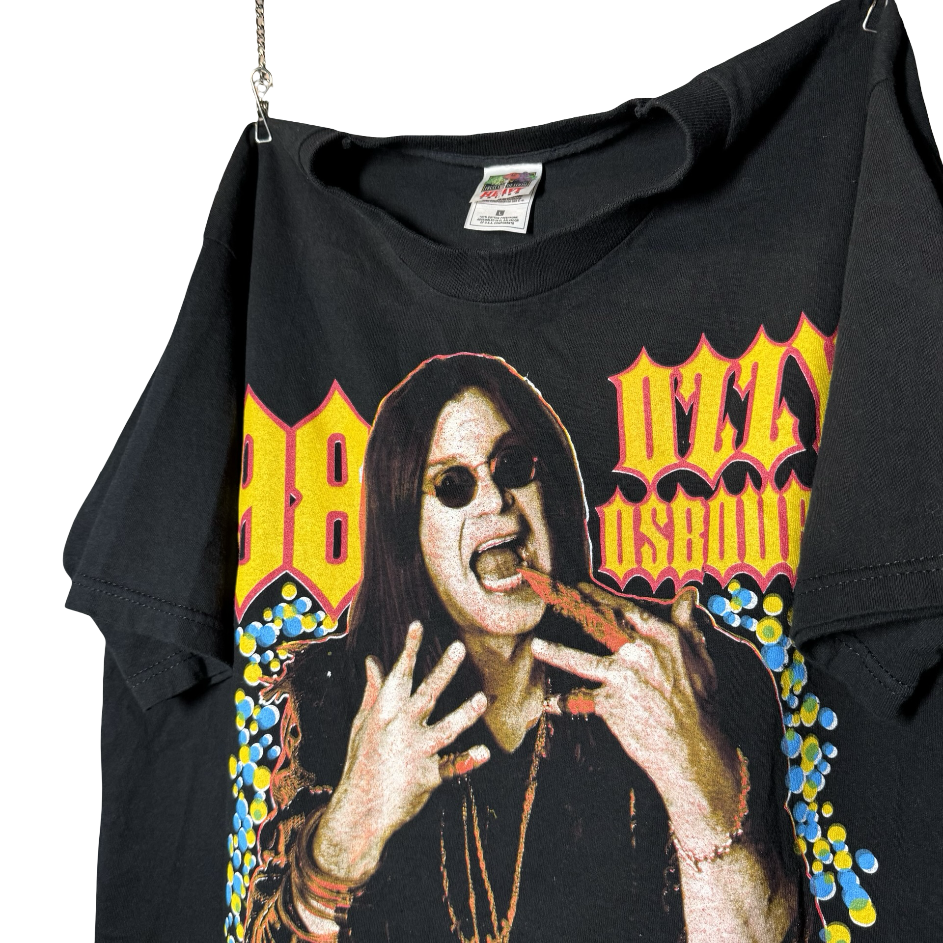 ‘98 Ozzy Osbourne Parking Lot Ozzfest Boot Tee Size L