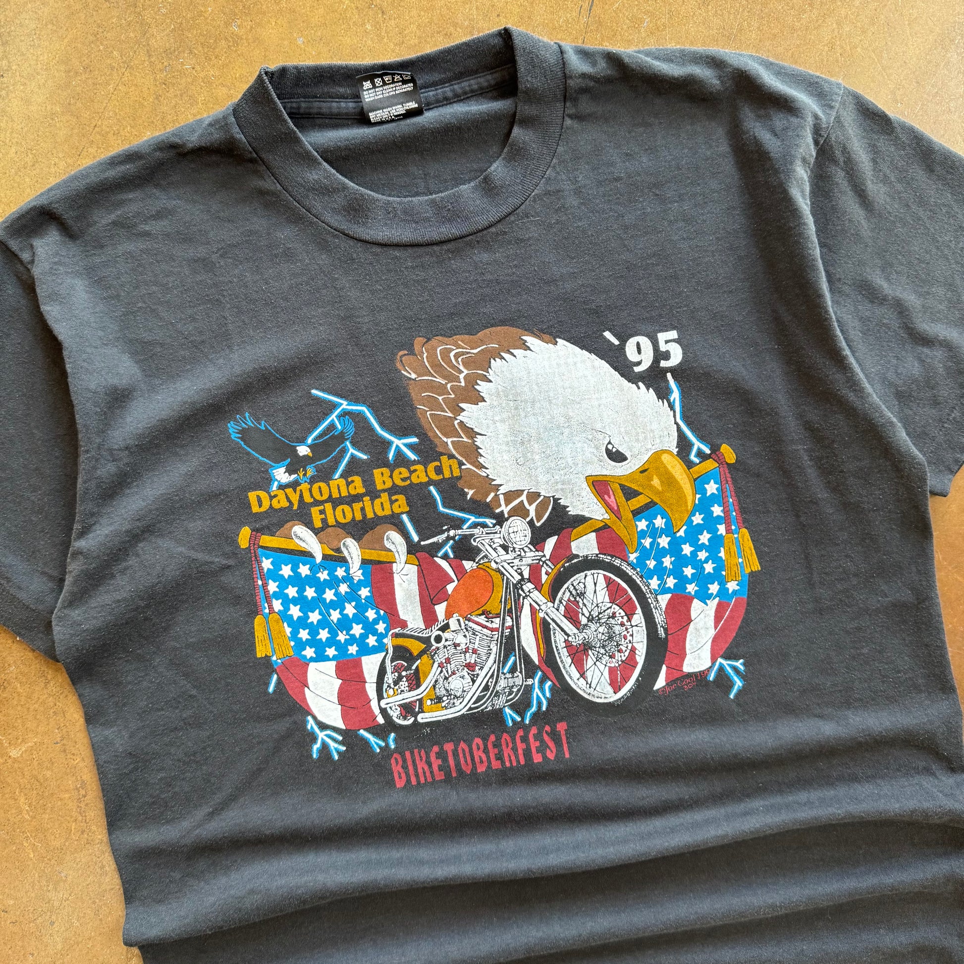 90’s Daytona Beach Biketoberfest Eagle Tee (L)
