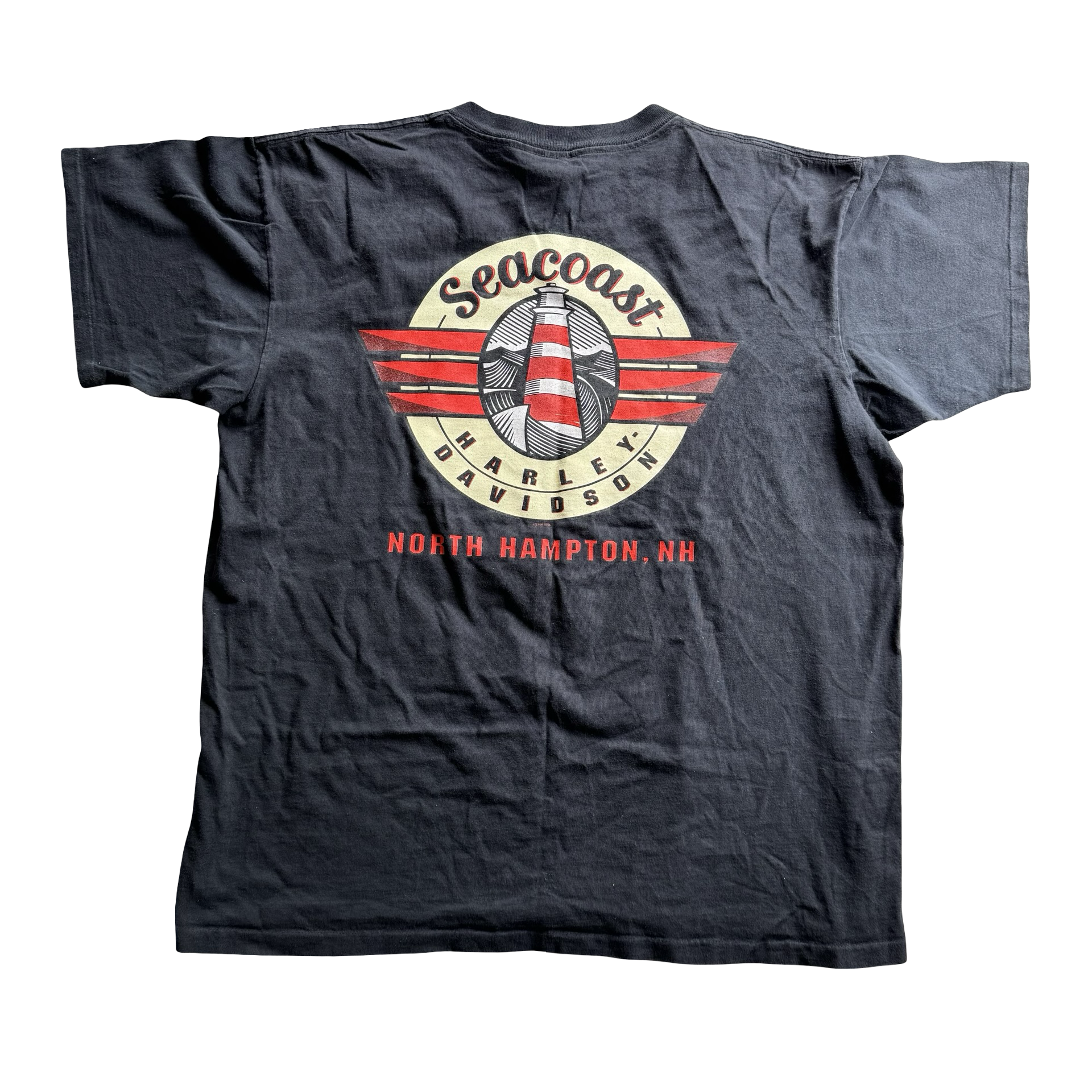 90’s Harley Warning Sign Word Tee Size XL
