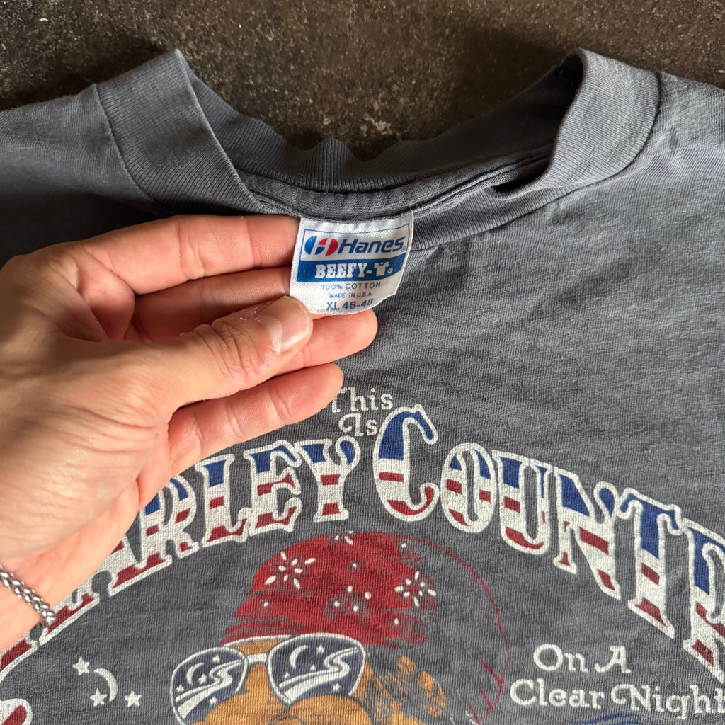 80’s Harley Country Rice Burning Sun Faded Tee (XL)