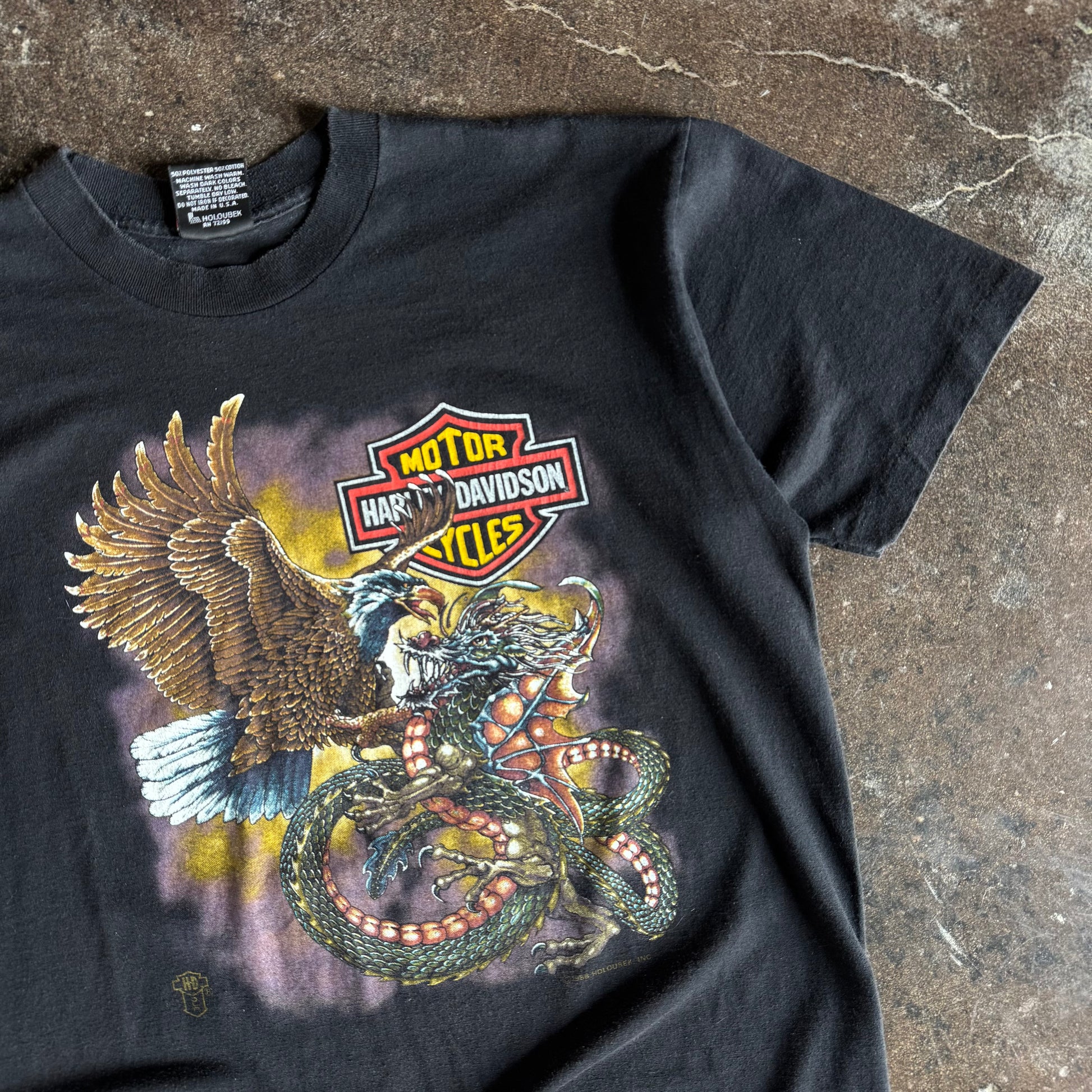 80’s Harley Eagle v. Dragon Ohio Tee (XL)