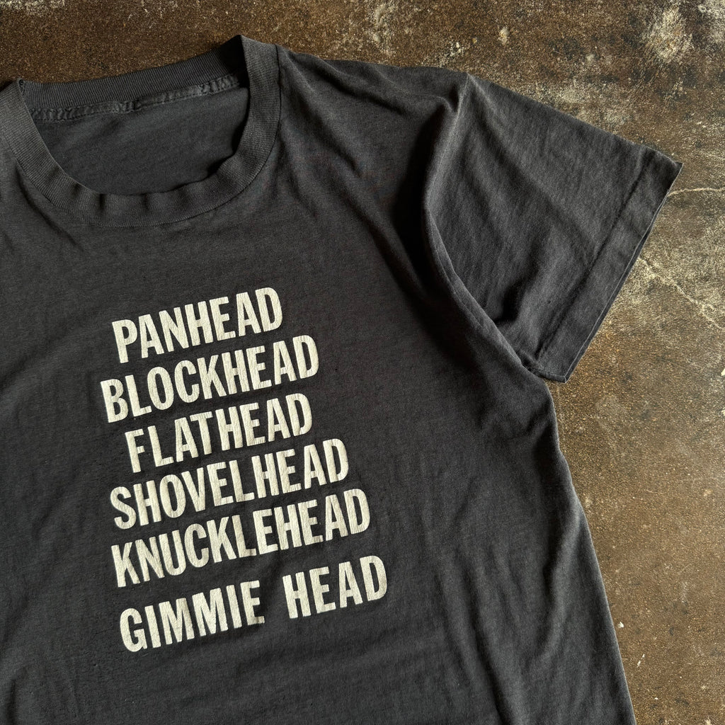 90’s Biker Funny Gimmehead Engine Word Tee (L)