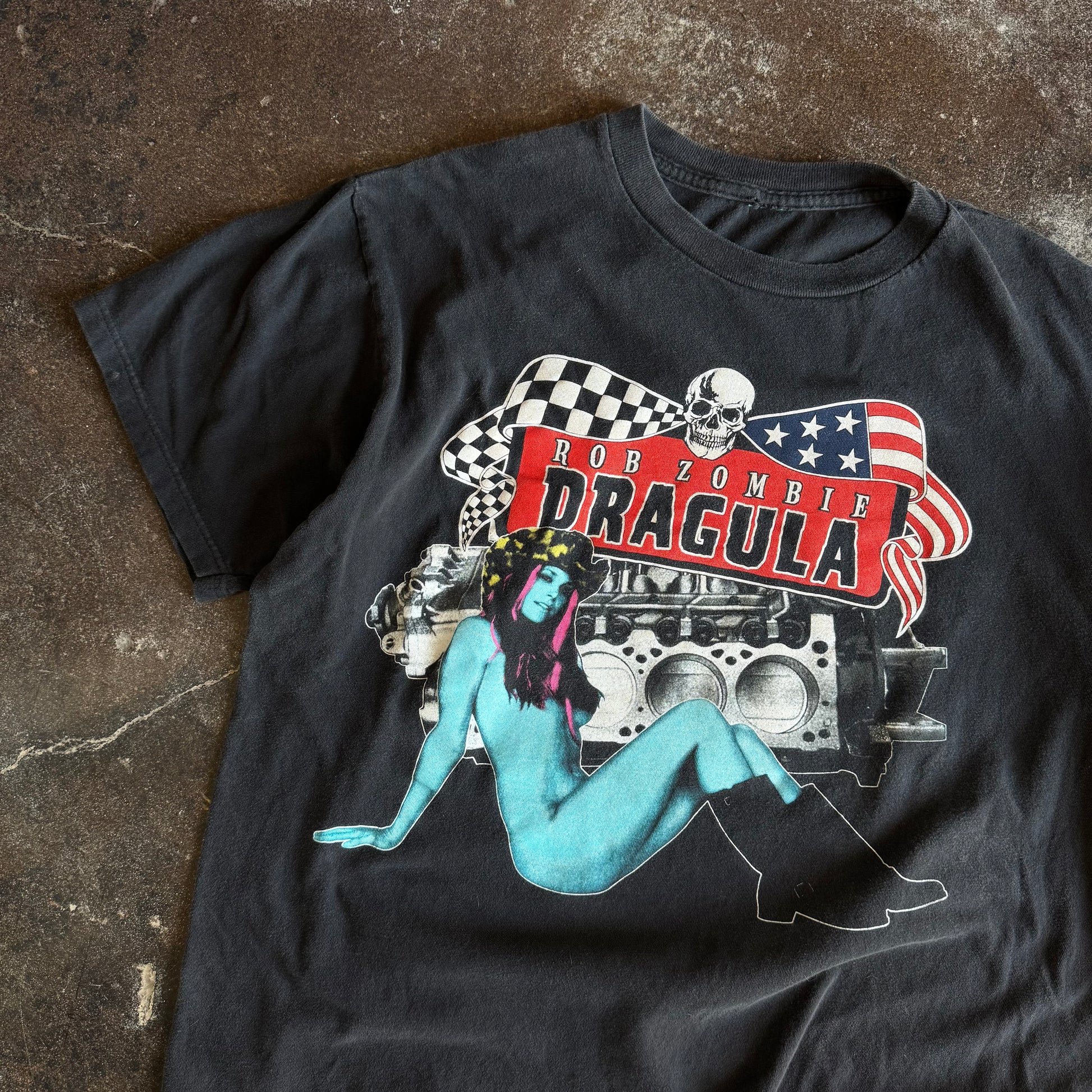 90’s Rob Zombie Dragula 666 Crew Tee (XL)