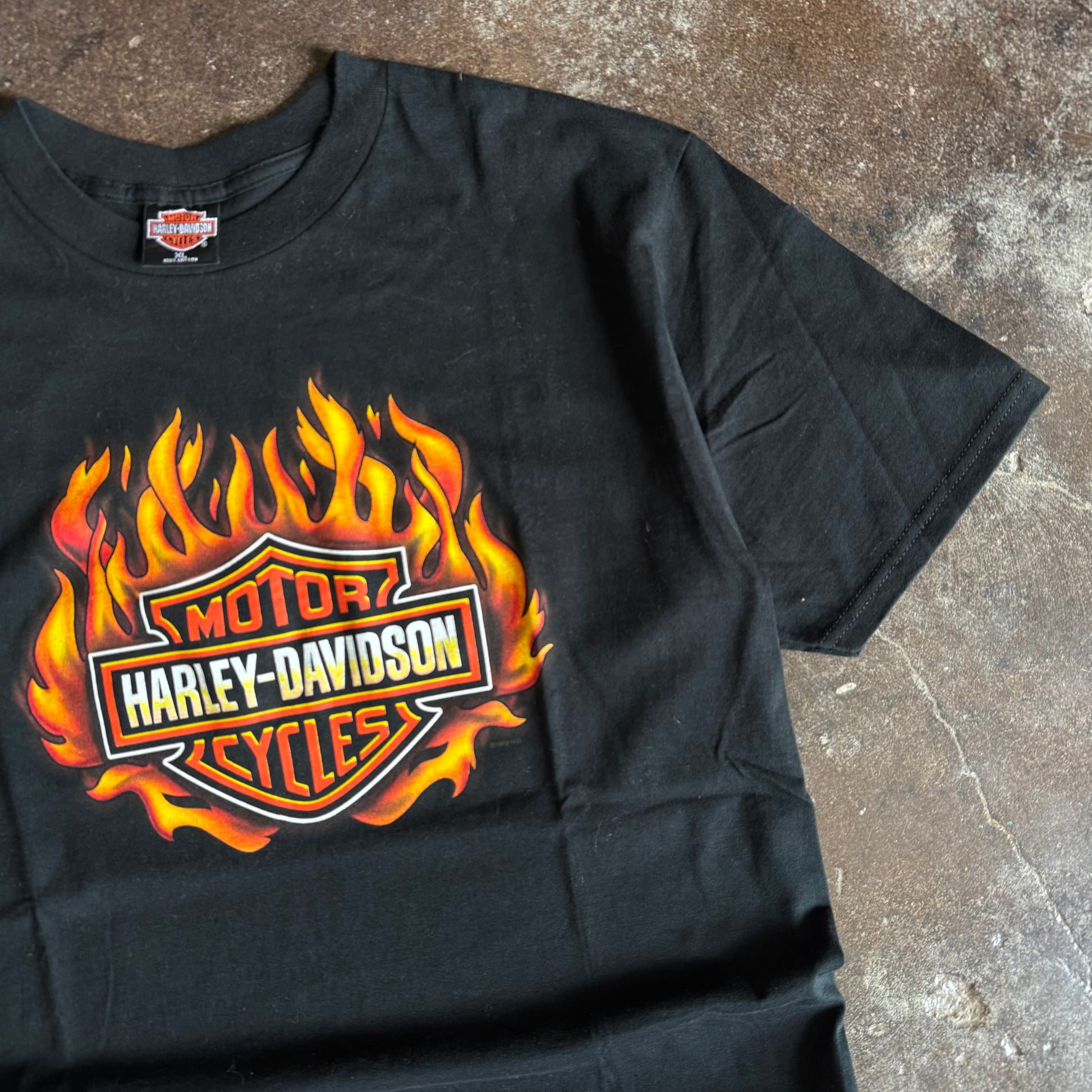 90’s Harley Davidson Flame Ball Big Boar Tee (XL)