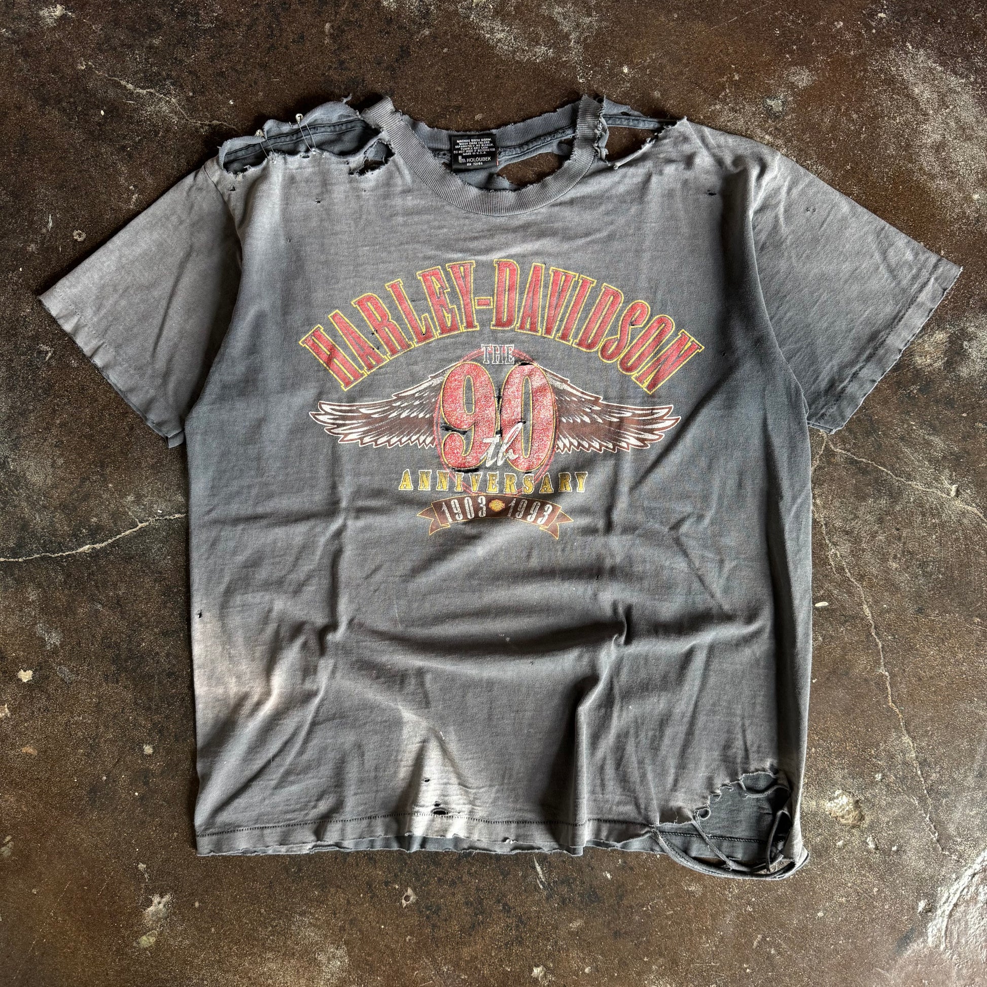 90’s Harley Faded & Thrashed Anniversary Tee (L/XL)