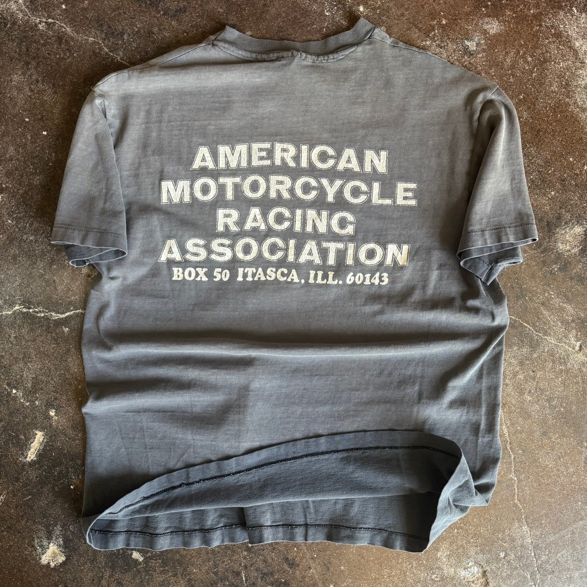 80’s AMRA Sun Faded Harley Racing Tee (L)
