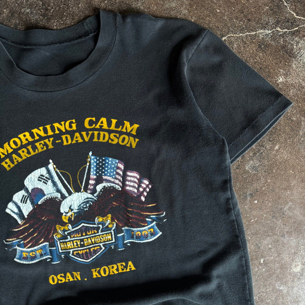 90’s Harley Korea “Morning Calm” American Steel Tee (L)