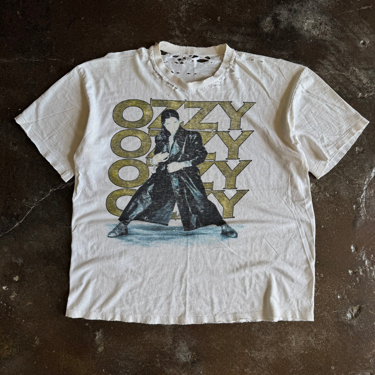 90’s Ozzy Osbourne Distressed/Thrashed Tour Tee (XL)