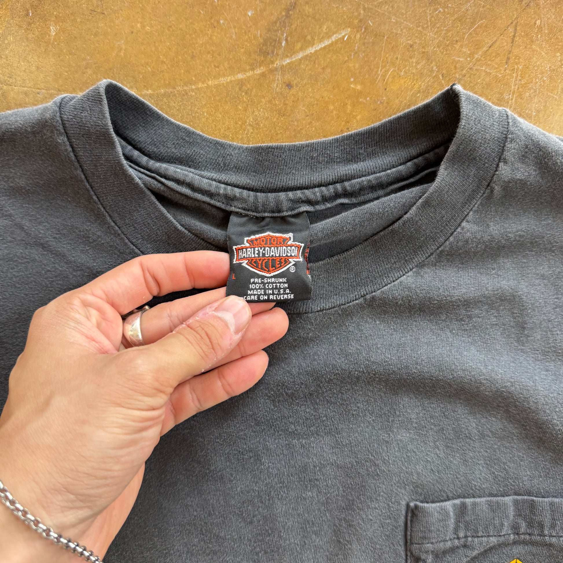 90’s Harley Davidson Emblem Pocket Tee (L)