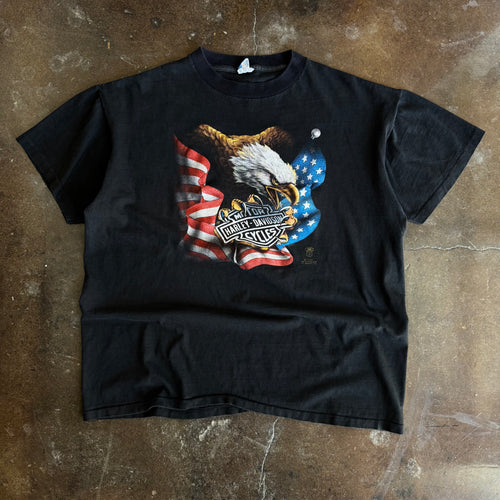 80’s 3D Emblem Eagle Cycle Jammer Tee (XL)