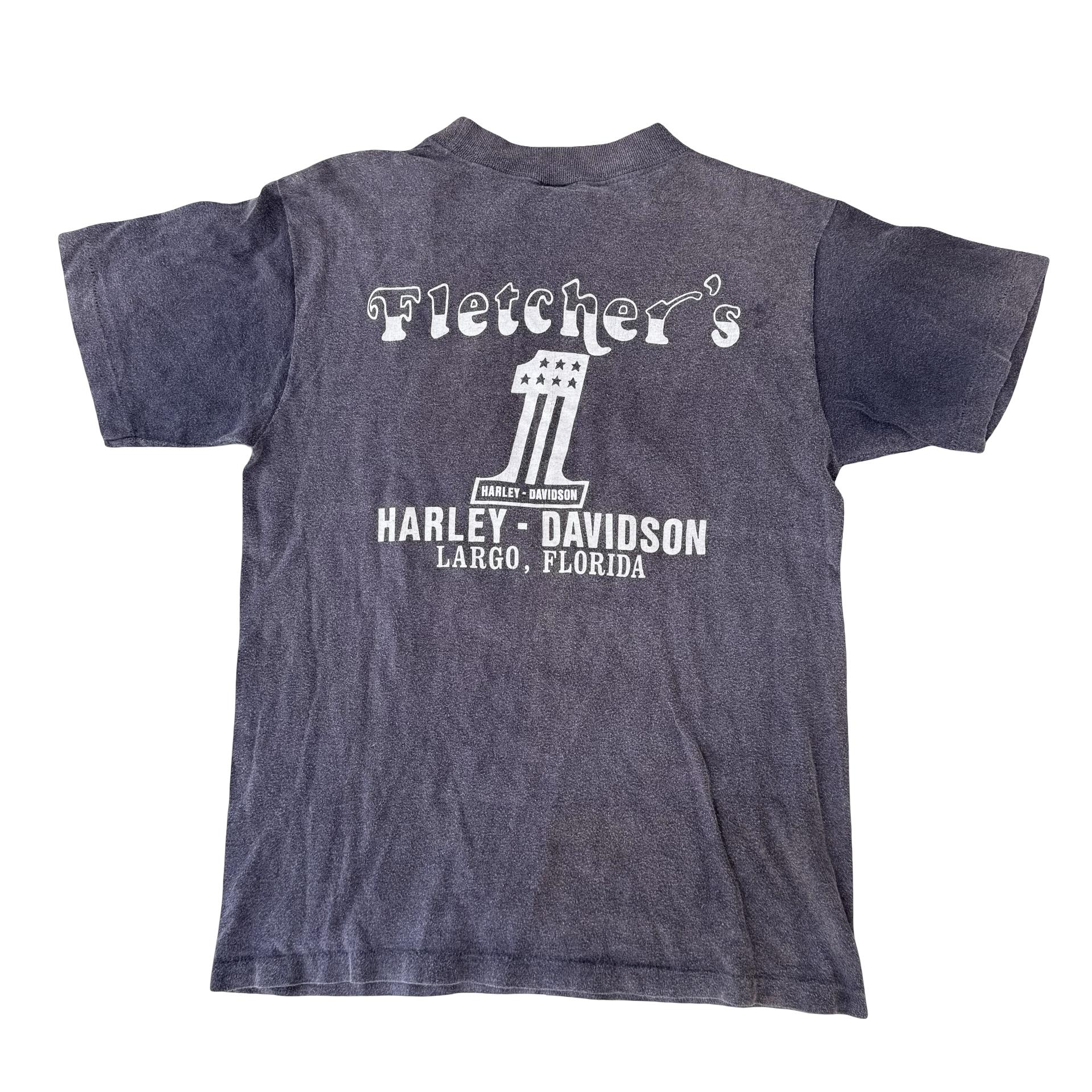 80’s Harley Bat Skull Fletchers Dealer Tee Size M