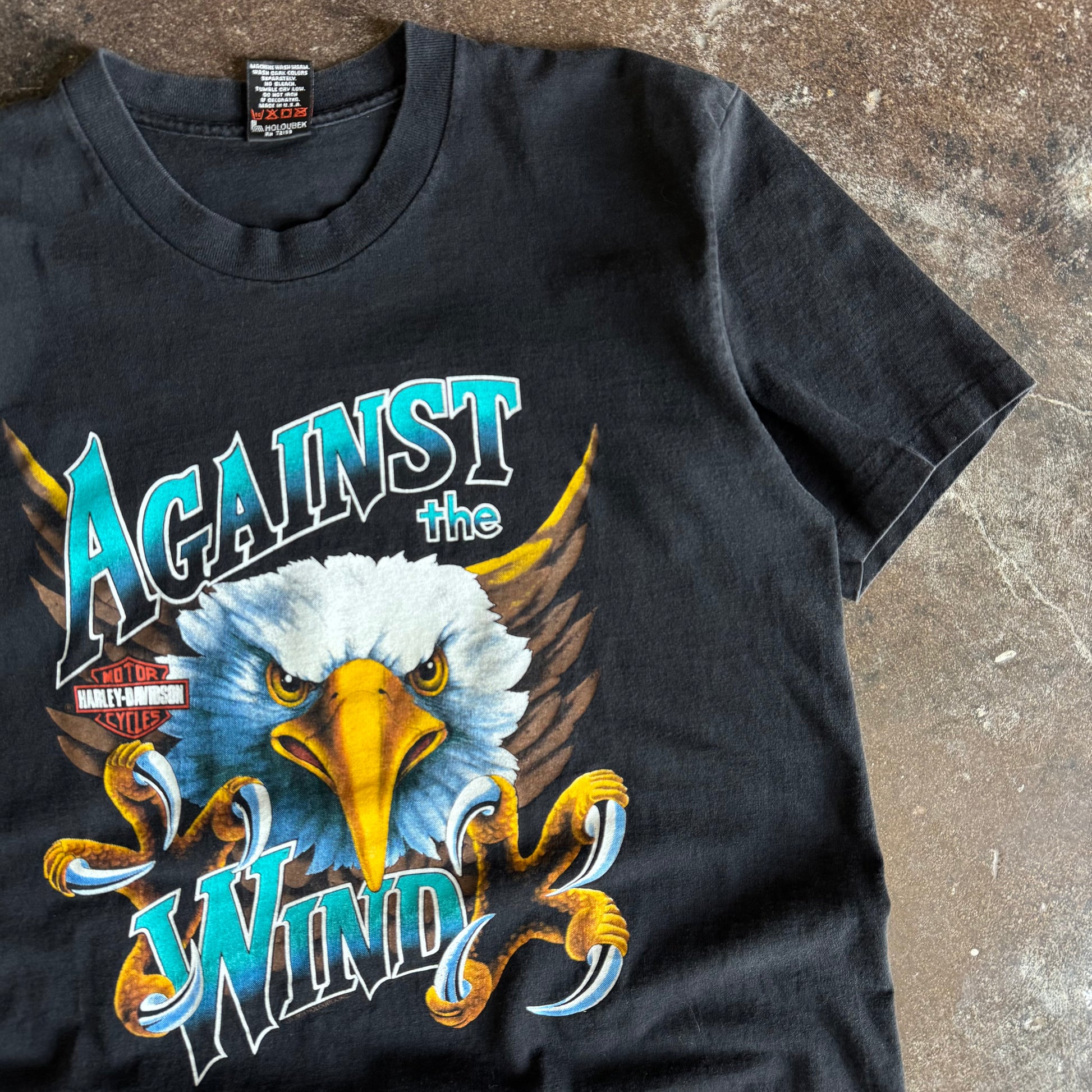 90’s Harley “Against The Wind” Eagle Knoxville Tee (L)