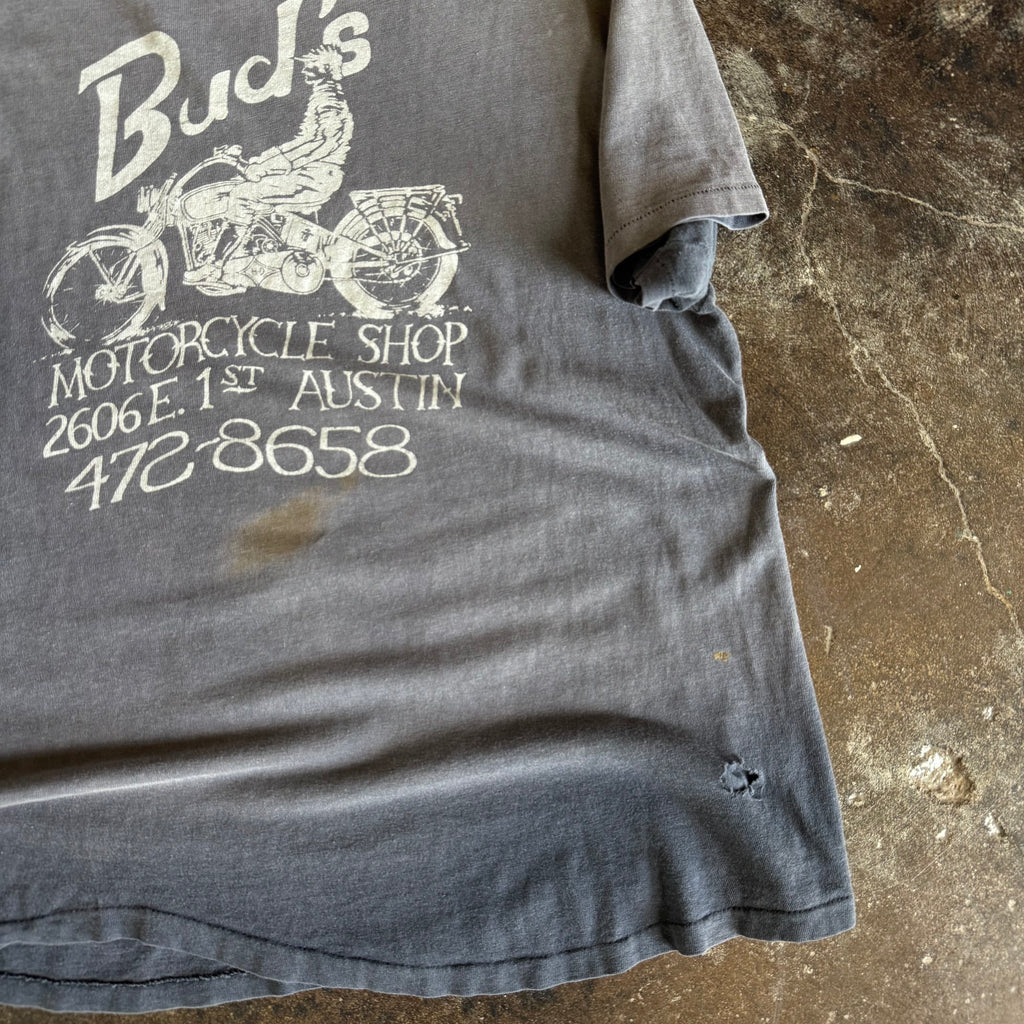 80’s Bud’s Motorcycle Shop Sun Faded Tee (M/L)