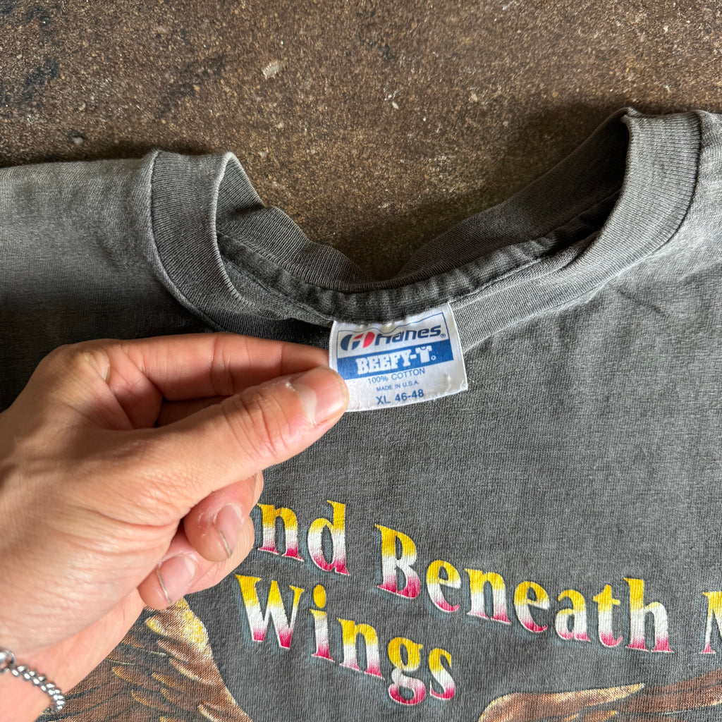 80’s Harley Wind Beneath My Wings Sun Faded Tee (XL)