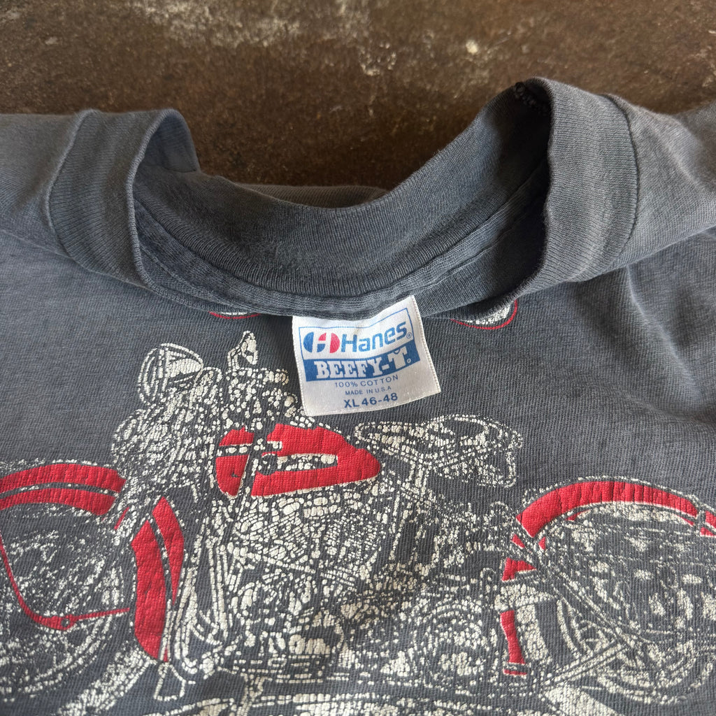 80’s Sun Faded J&J Motorcycle Repair CA Shop Tee (XL)