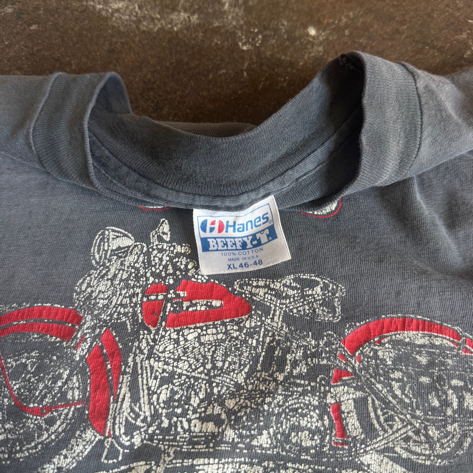 80’s Sun Faded J&J Motorcycle Repair CA Shop Tee (XL)