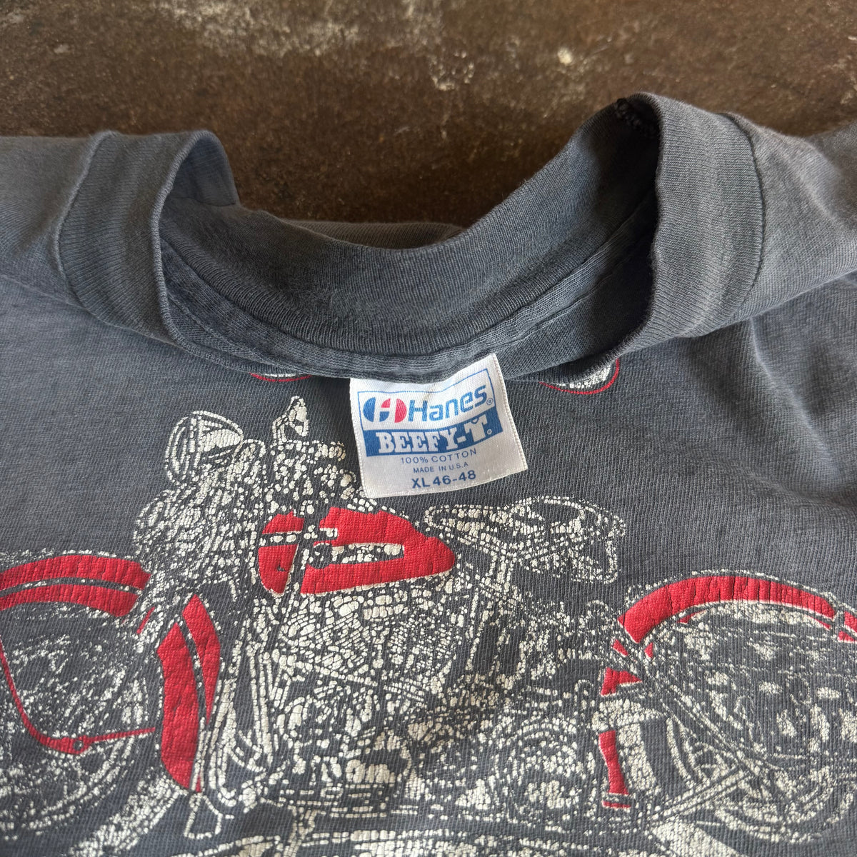 80’s Sun Faded J&J Motorcycle Repair CA Shop Tee (XL)