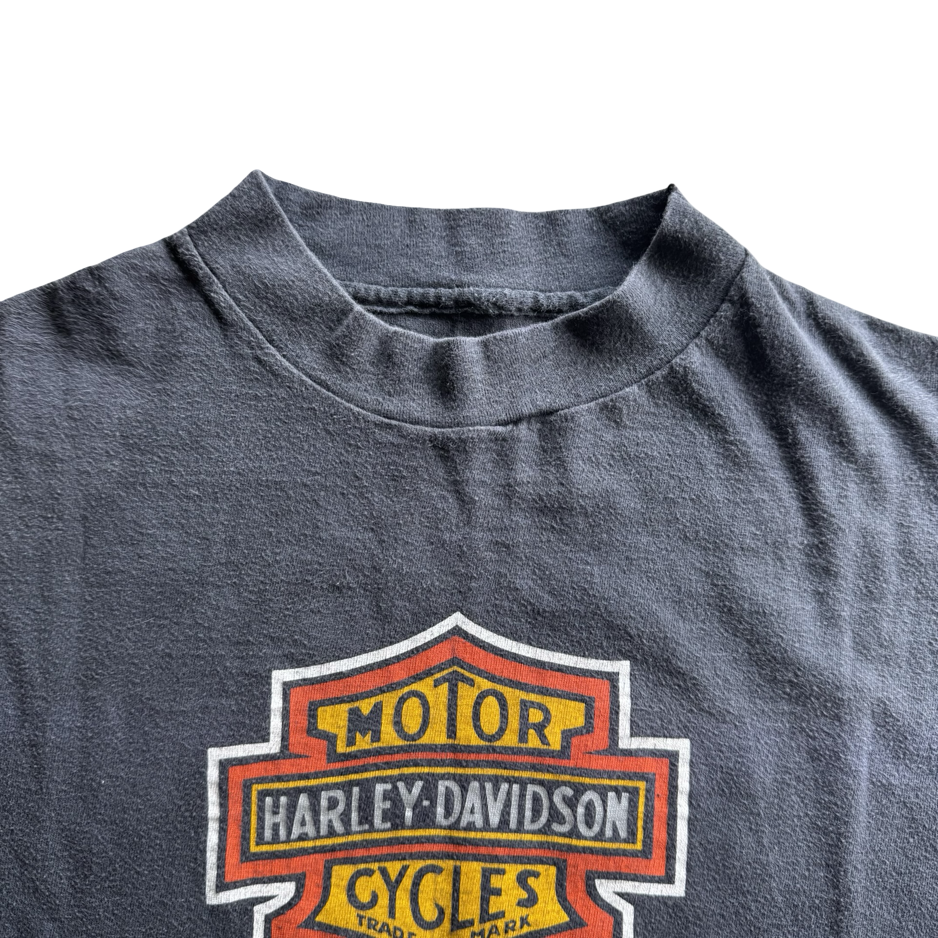 80’s Harley Established Emblem Rocky Mountain Skull Tee Size L