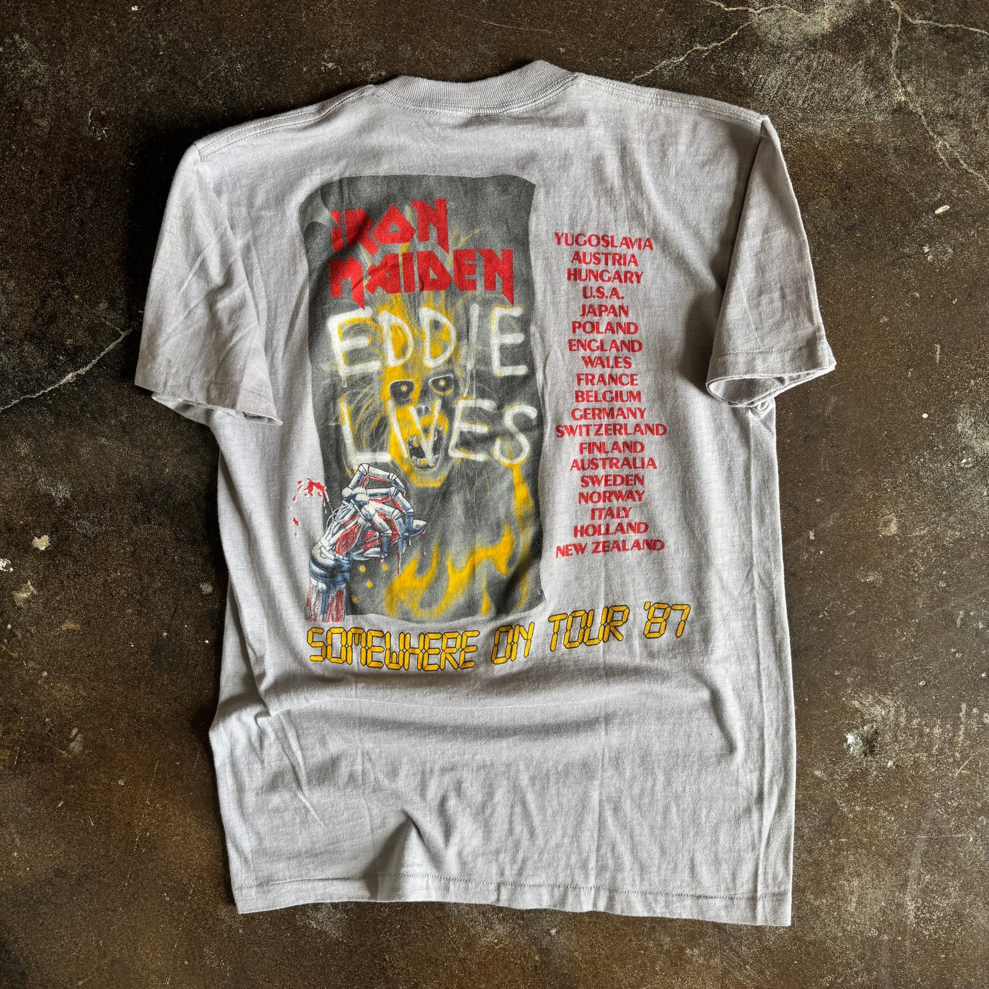 80’s Iron Maiden Eddie Lives Band Tour Tee (M)