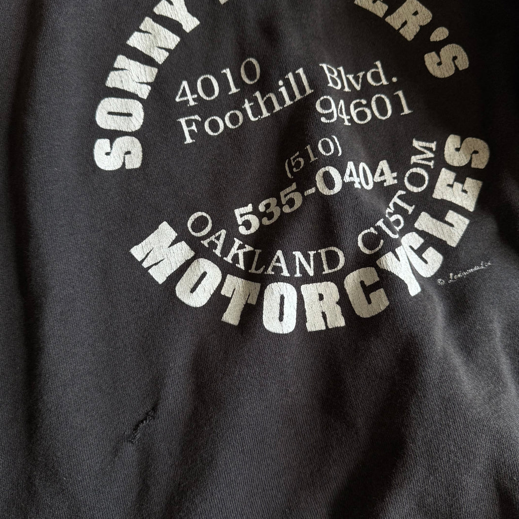 90’s Sonny Barger Motorcycles Zip Up Flame Hoodie (XL)
