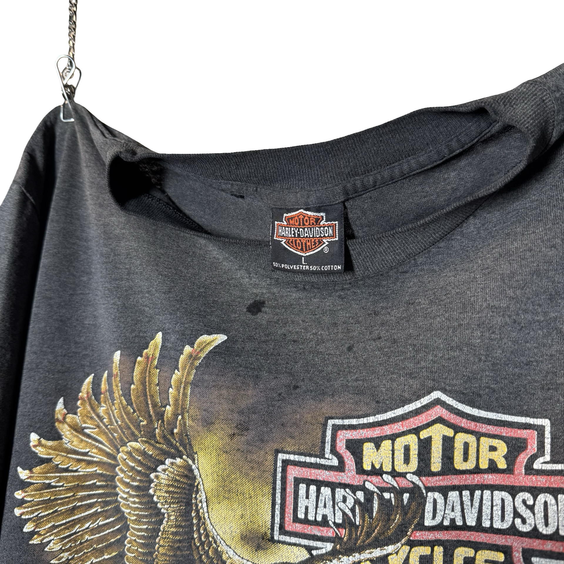 80’s Harley Eagle vs. Dragon Emblem Tee Size L