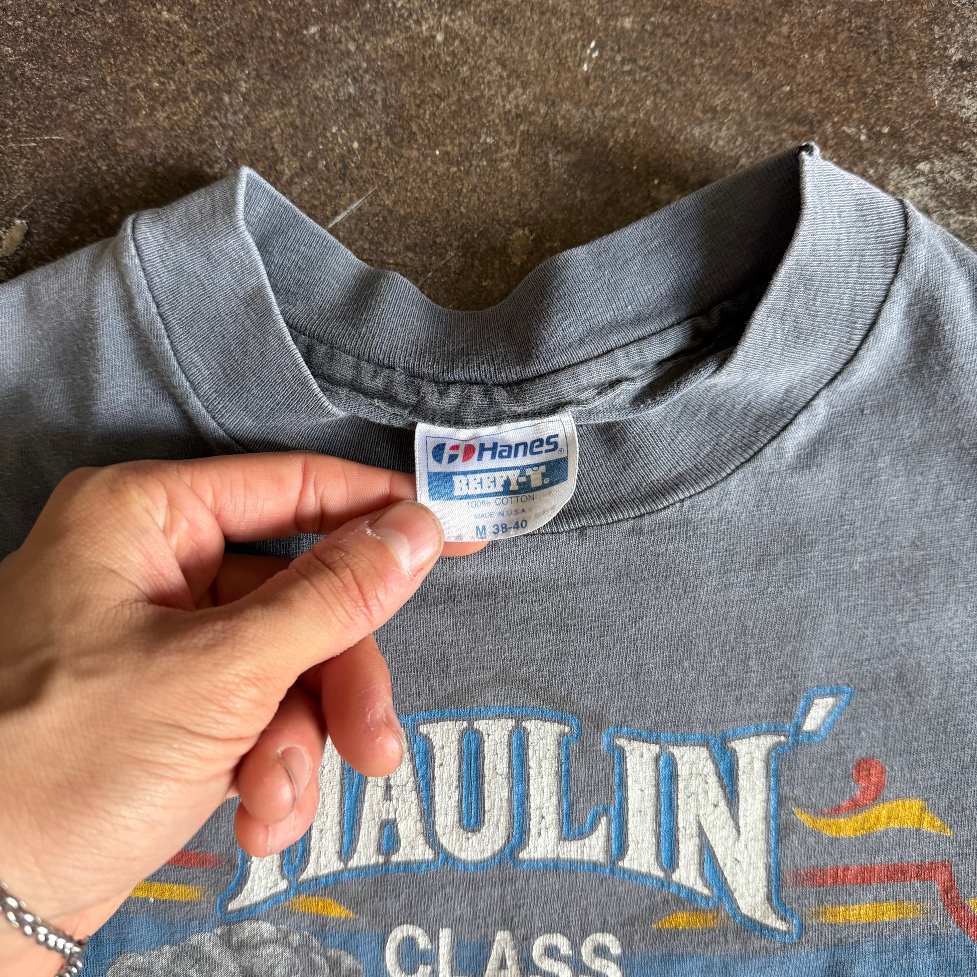 80’s Harley Haulin’ Class Electric City Sun Faded Tee (M)