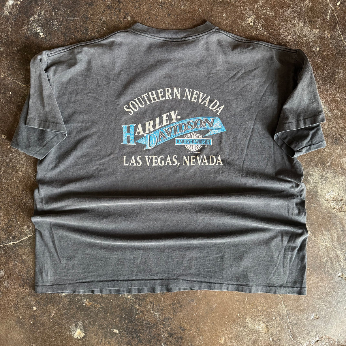 90’s Harley Las Vegas Eagle Sun Faded Tee (XXL)