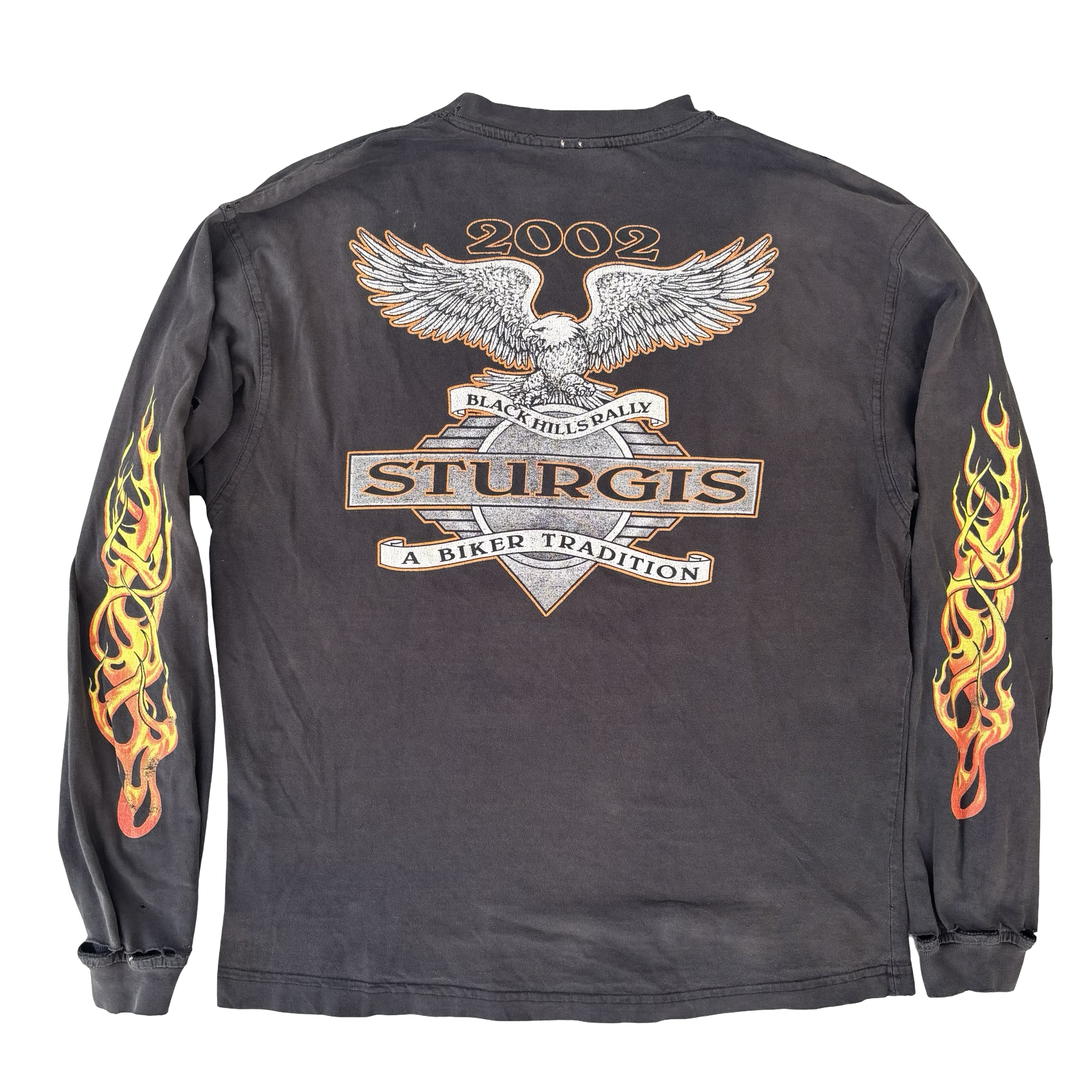 Y2K Sturgis Bike Week Flame Longsleeve Tee Size XL