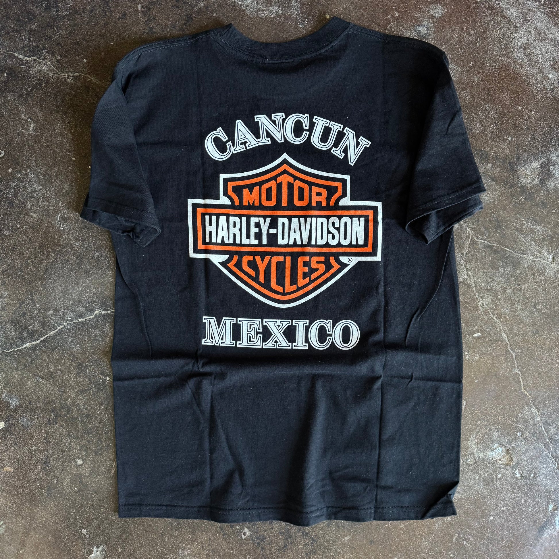 90’s Harley Fractal Dragon Cancun Mexico Tee (L)
