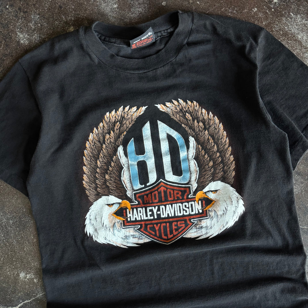 80’s Harley Wings “For Bikers Only” Scotland Tee (M)