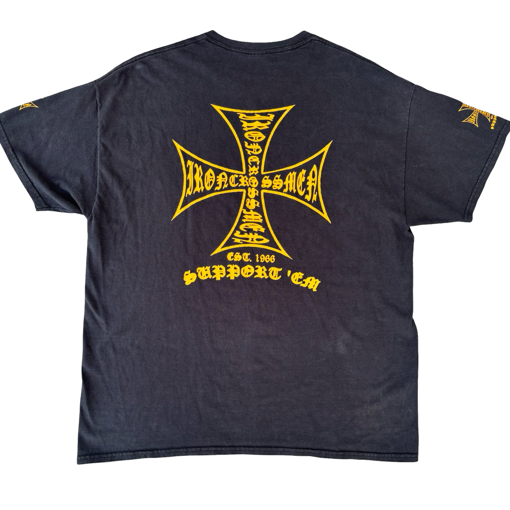 Y2K Beer Bike Brotherhood Cross Tee Size XL
