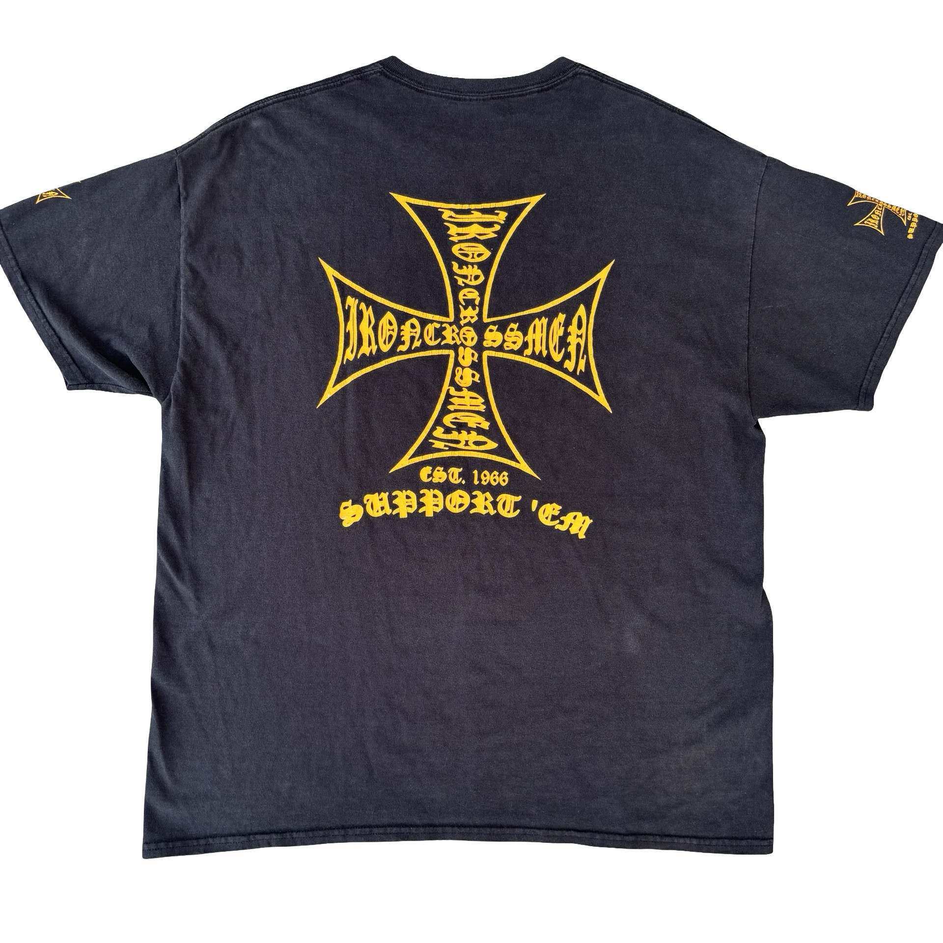 Y2K Beer Bike Brotherhood Cross Tee Size XL