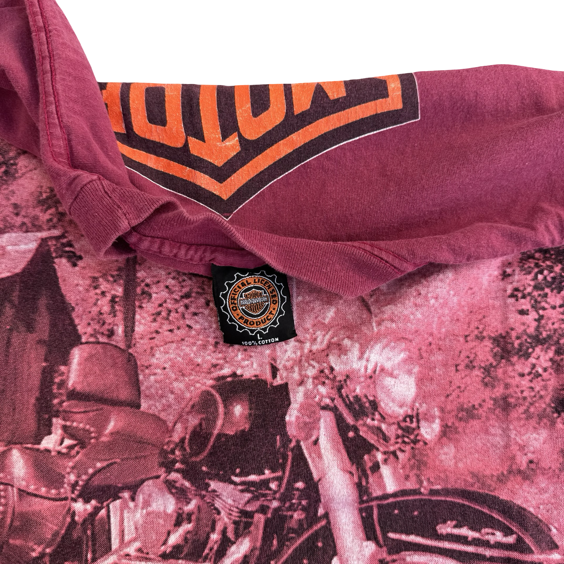 90’s Harley Davidson Bike Photo Tee Size L
