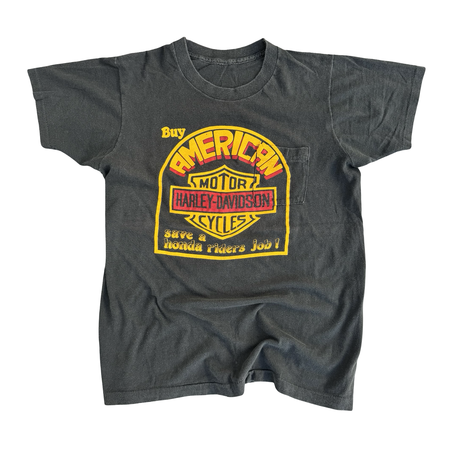 80’s Harley “Buy American” Anti-Honda Tee Size M