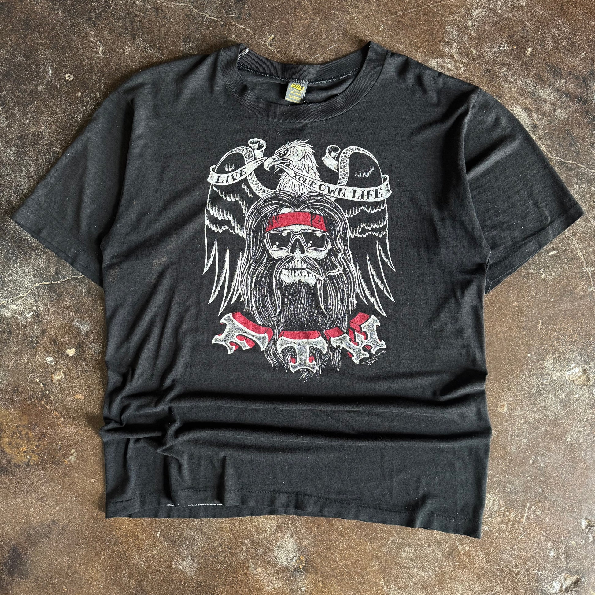 80’s Biker FTW “Live Your Own Life” Tee (XXL)