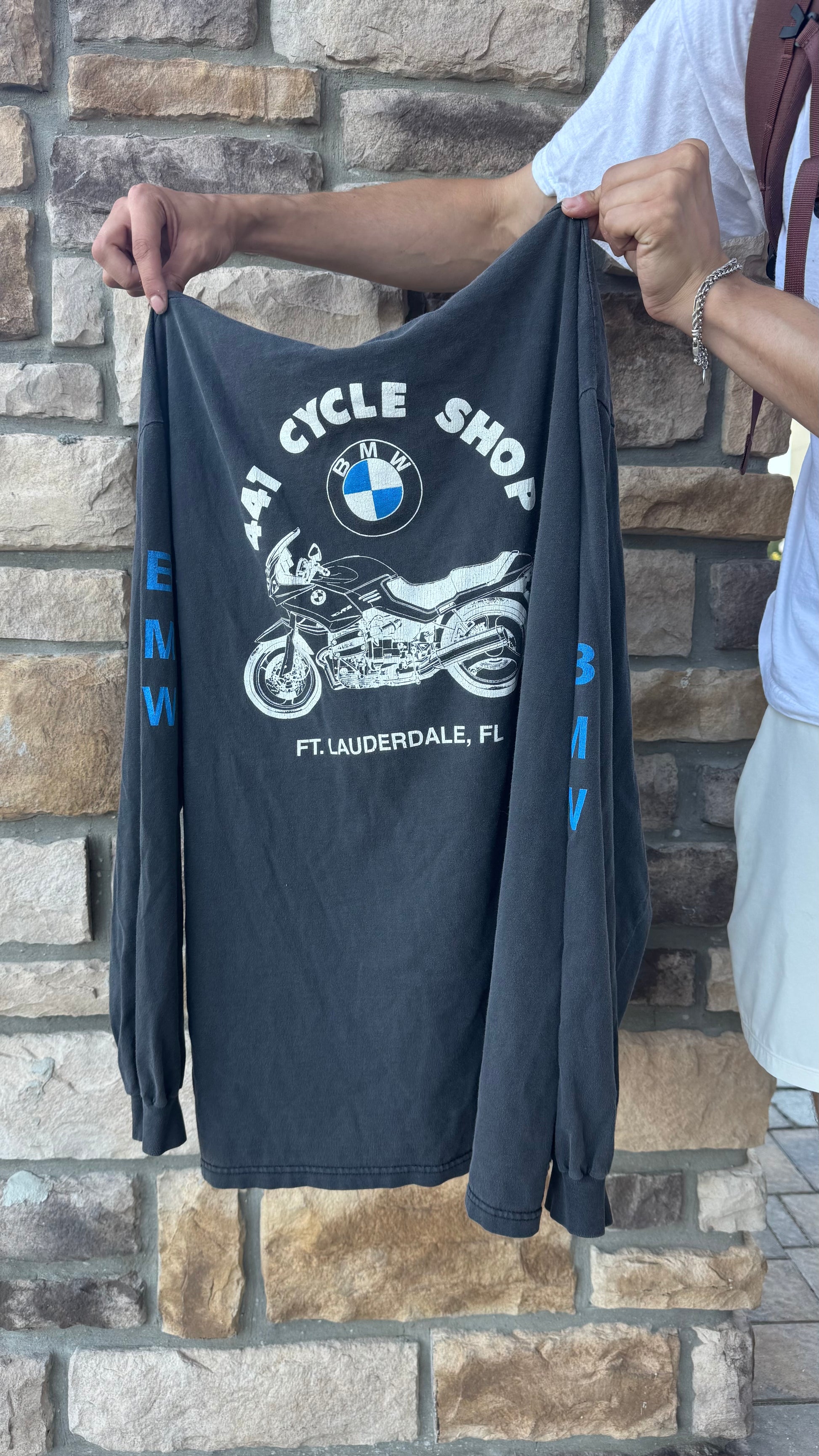 90’s BMW Cycle Shop Longsleeve Tee Size XL