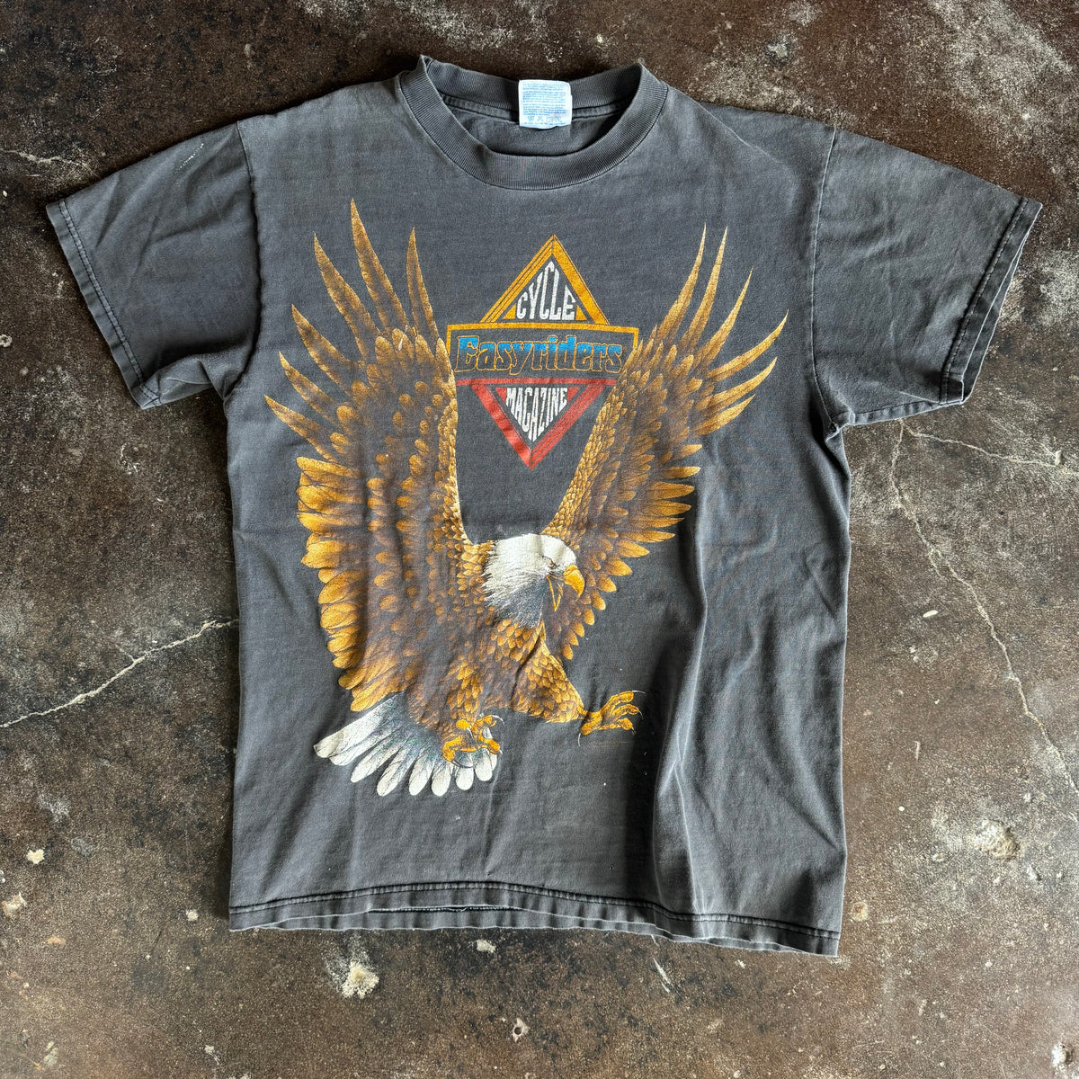 90’s Easyriders Magazine Eagle Sun Faded Tee (M)
