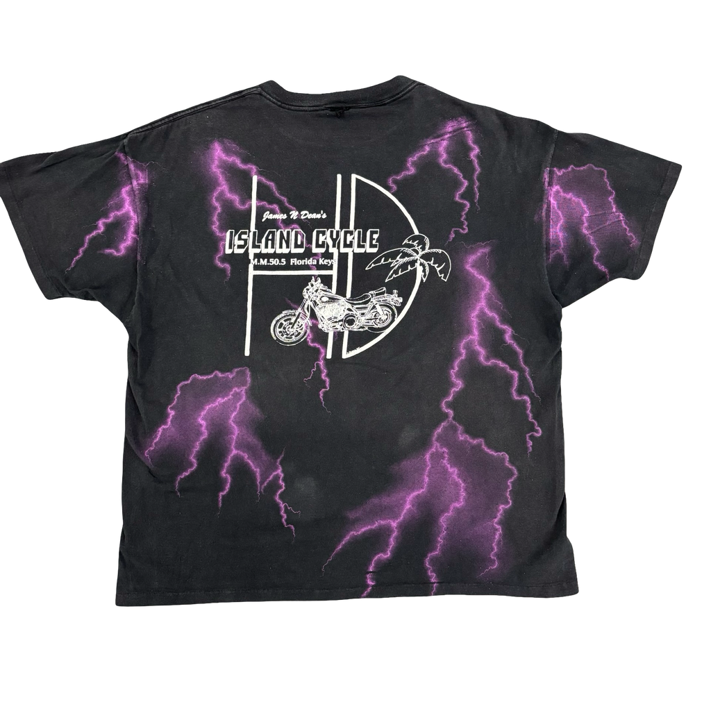 90’s Biker MILF Lightning AOP Tee Size XL